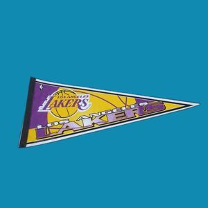 Vintage Los Angeles Lakers Licensed 30" x 12" Pennant Rico Tag Express